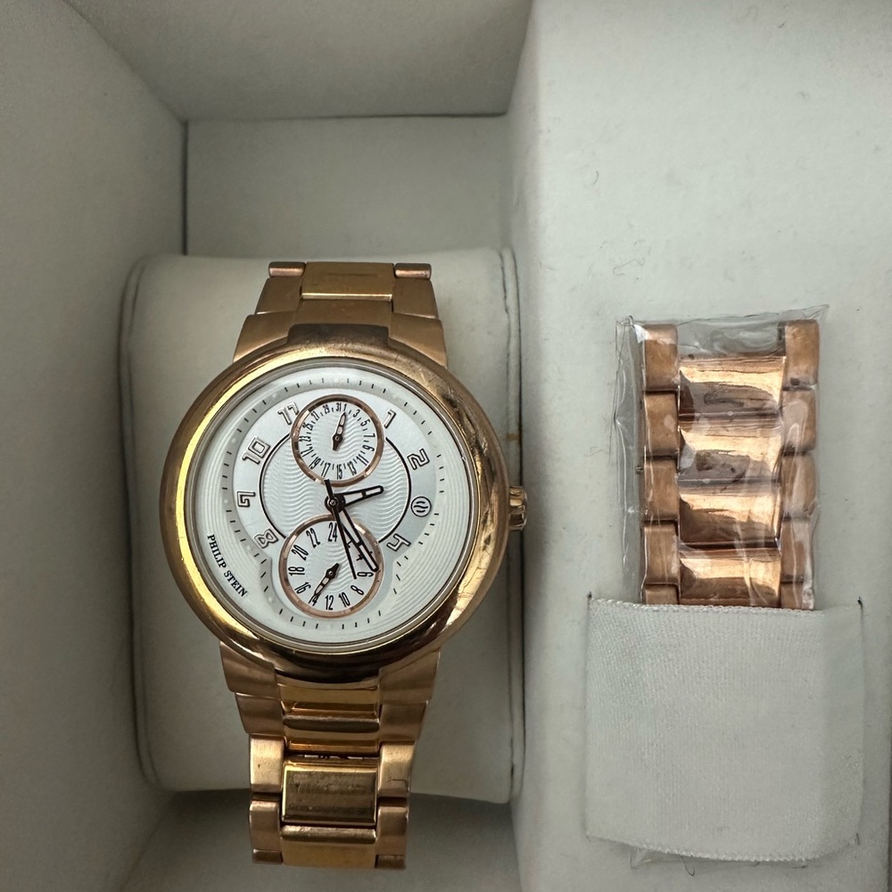 Philip Stein Watch with White Dial
